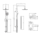Душевая система Dorff Comfort, D0708010BL