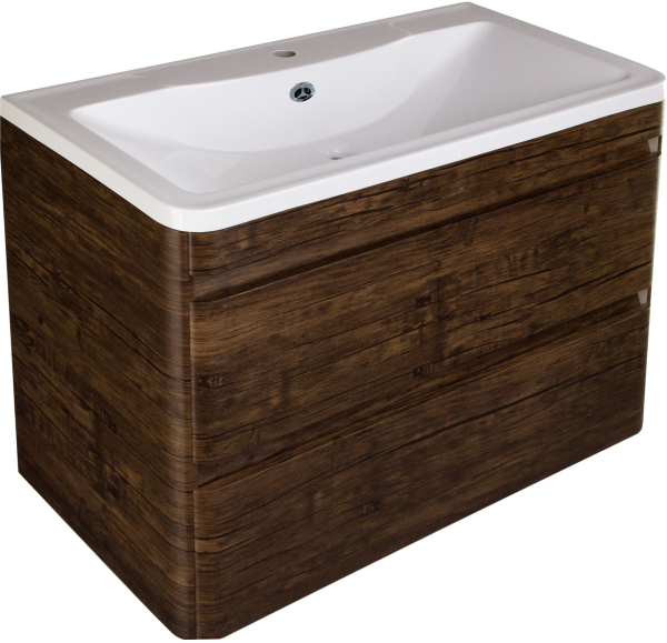 Тумба для комплекта Style Line Атлантика 90 Люкс Plus, подвесная, старое дерево