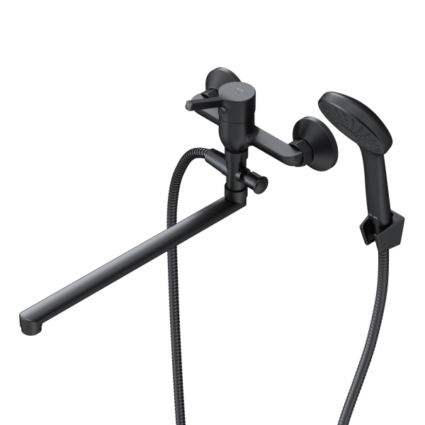 Смеситель для ванны и душа с длинным изливом и душевым набором AM.PM X-Joy S, F85B90122