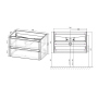 Тумба с раковиной Vincea Vico 800 подвесная, 2 выкатных ящика soft close, V.Oak, VMC-2V800VO+VCB-2VP800W