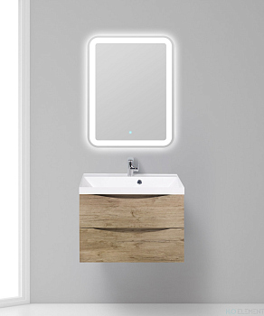 Тумба с раковиной Belbagno MARINO, MARINO-700-2C-SO-RN-P+ BB700/450-LV-MR-AST (готовый набор)