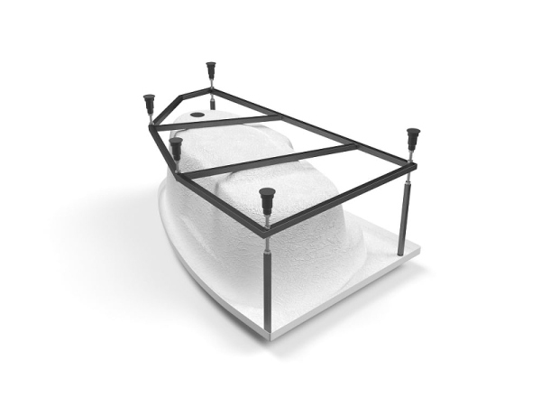 Ванна Cersanit асимметричная JOANNA 150x95 правая