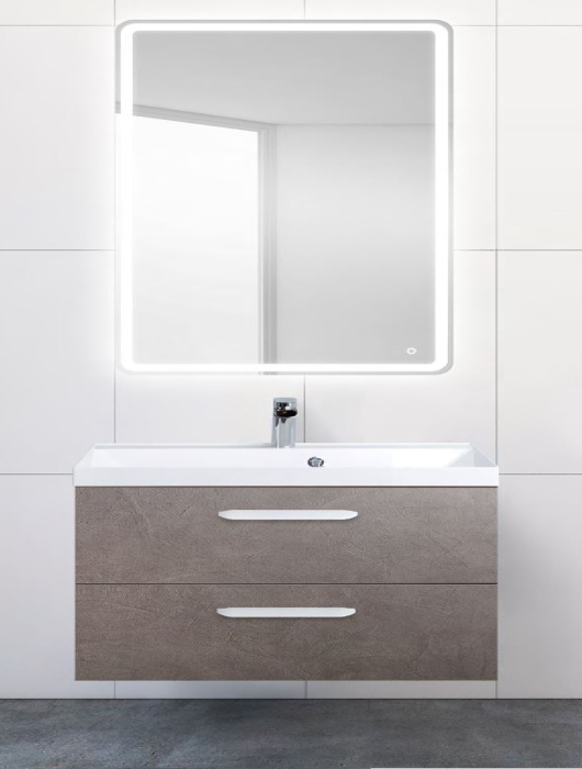 Belbagno База под раковину подвесная с двумя выкатными ящиками, AURORA-900-2C-SO-PG