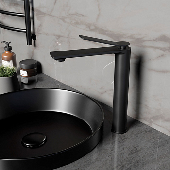 Смеситель для раковины Vincea Verse VBF-2VE2MB однорычажный, черный матовый