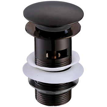 Донный клапан Aquatek AQ6001MB click-clack Черный матовый