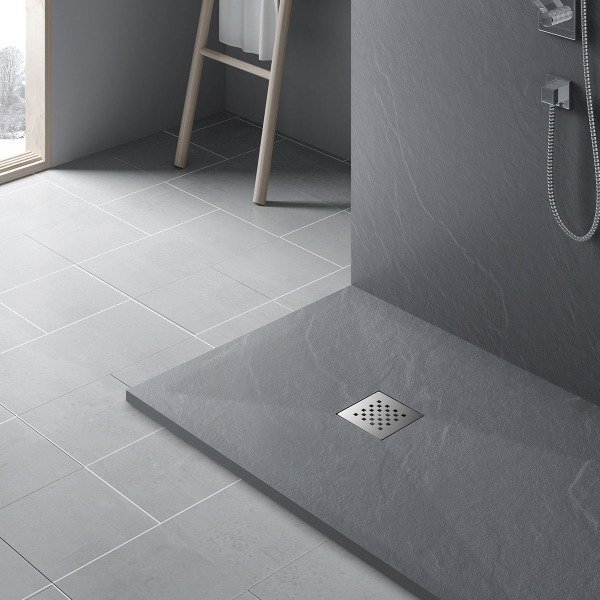 Поддон для душа Vincea из искусственного камня VST-4SR8012G, 1200*800*25, серый