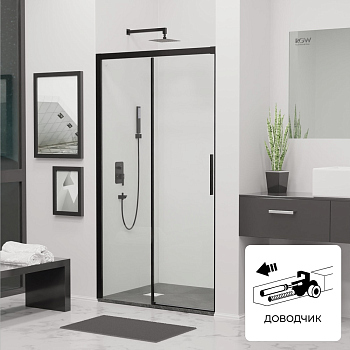 Душевая дверь RGW LE-12B, 34121220-14, Чёрный, 200*195