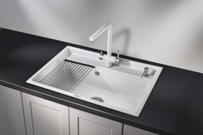 Кухонная мойка GRANULA Kitchen Space (7301, АРКТИК)