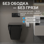Унитаз ABBER Rechteck AC1201MB подвесной черный матовый, безободковый