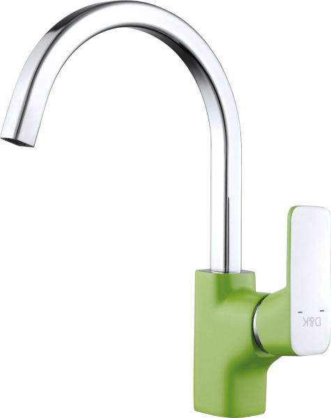 Смеситель D&K Berlin Humboldt DA1432412 для кухонной мойки, зеленый