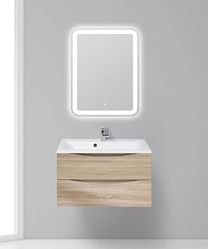 Тумба с раковиной Belbagno MARINO, MARINO-900-2C-SO-WO-P+ BB900/450-LV-MR-PR (готовый набор)