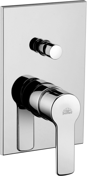 Смеситель Paffoni Red RED015CR С ВНУТРЕННЕЙ ЧАСТЬЮ, для ванны с душем