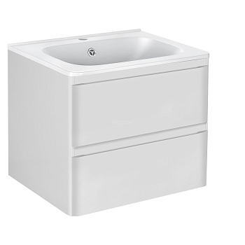 Тумба с раковиной Vincea Vico, VMC-2V600GW+ VCB-2VP600W