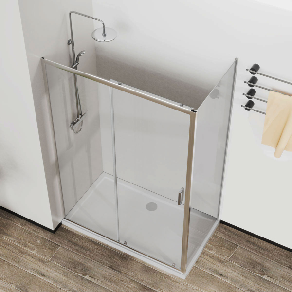 Душевой уголок Vincea City VSR-5CT9012CL, 1200*900, хром, стекло прозрачное