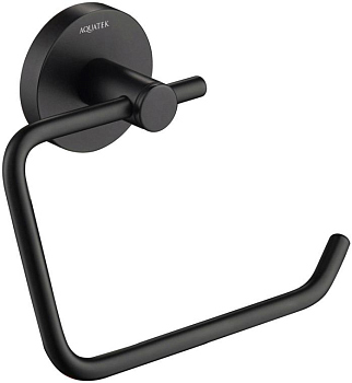 Держатель туалетной бумаги Aquatek Европа AQ4118MB Черный матовый