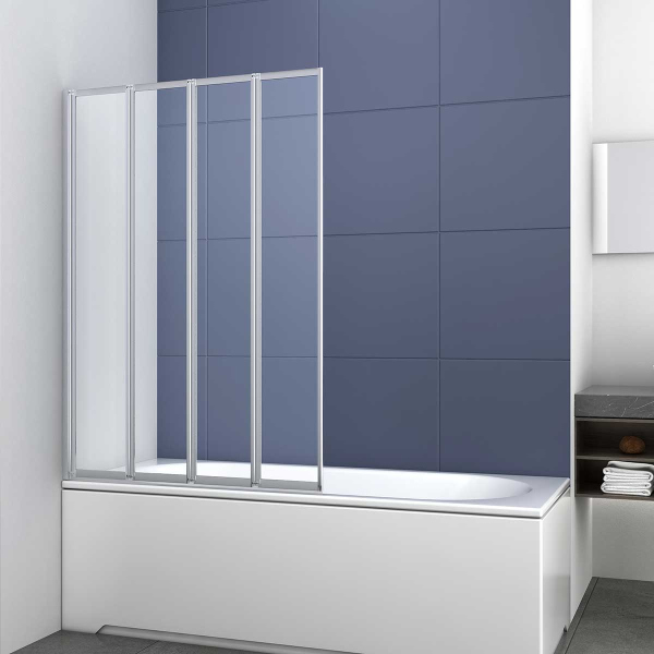 Душевая шторка на ванну Vincea VSB-31100CL, 1000*1400, хром, стекло прозрачное