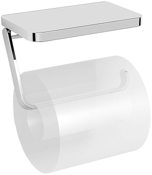Держатель туалетной бумаги Langberger 35041B с полкой для телефона
