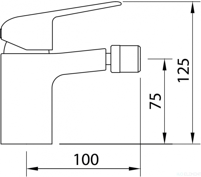 Смеситель Clever Start Elegance 60176 для биде