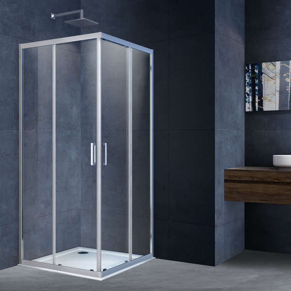 Душевой уголок Vincea Alpha VSS-3AL800CL, 800*800, хром, стекло прозрачное