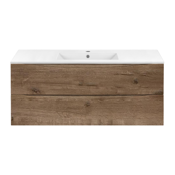 Тумба без раковины Vincea Mia 1200 подвесная, 2 выкатных ящика soft close, V.Oak, VMC-2MC120VO