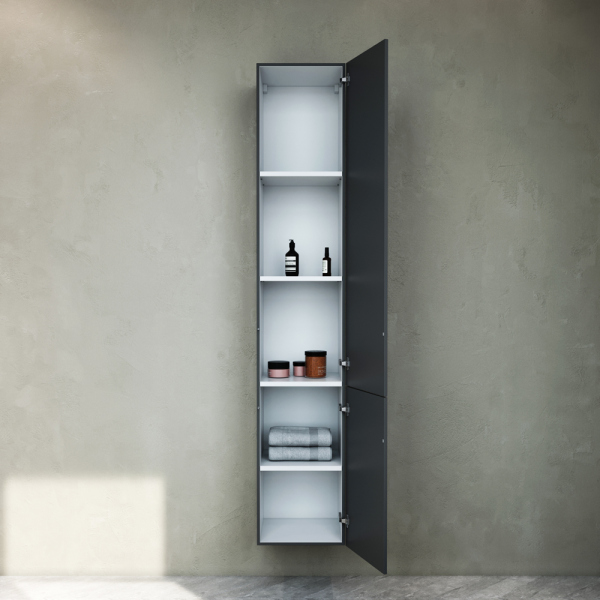 Шкаф-пенал подвесной, правый, 30 см, графит матовый AM.PM Gem, M90CHR0306GM