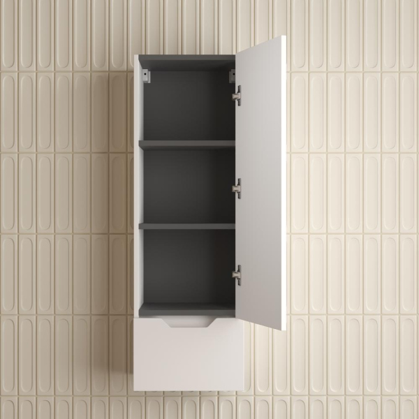 Пенал "Остин" 360 см подвесной 1 ящик белый эмаль PLUS, ЛС-00002415