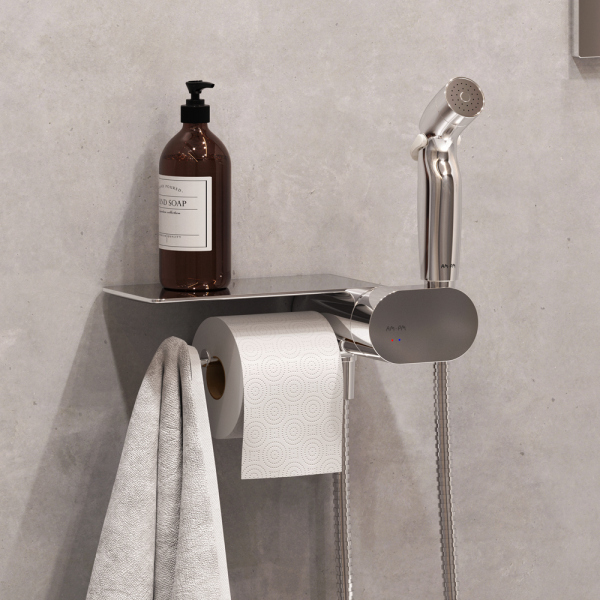 Набор подвесной унитаз с гигиеническим душем AM.PM Sense, CK74H0403W