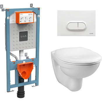 Комплект унитаз Vitra Normus 9773B003-7201 с инсталляцией