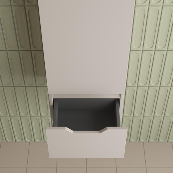 Пенал "Остин" 360 см подвесной 1 ящик крем эмаль PLUS, ЛС-00002417