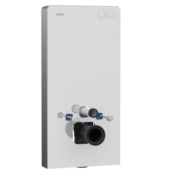 Инсталляционный модуль внешнего монтажа ABBER AC0107MW для подвесного унитаза, белый