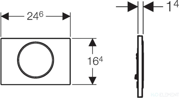 Смывная клавиша Geberit Sigma 115.758.KL.5