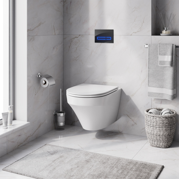 Комплект 4 в 1 AM.PM Inspire (унитаз, инсталляця, сиденье, клавиша Черная), IS450A38.501700