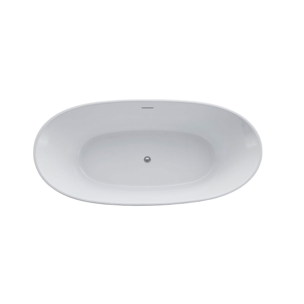 Ванна акриловая Vincea VBT-405-1860, 1860*885*605, цвет белый, щелевой перелив, слив хром