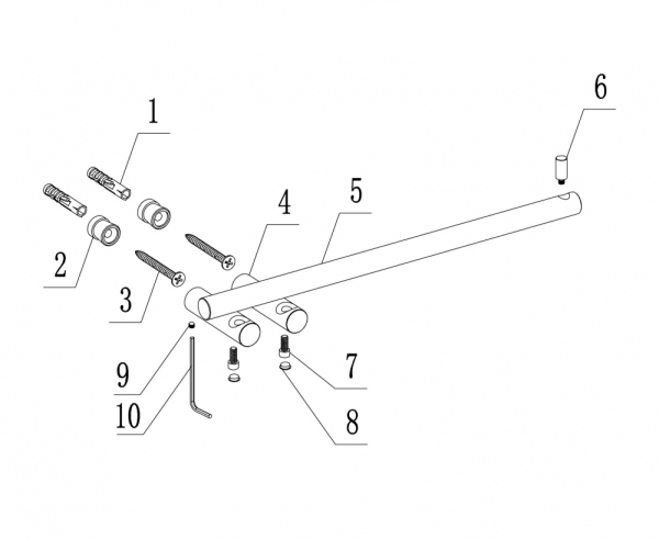 Полотенцедержатель ABBER Osten 316 AA1854BG золото брашированное