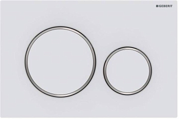 Кнопка смыва Geberit Sigma 20 115.882.JT.1 белый матовый / хром глянцевый