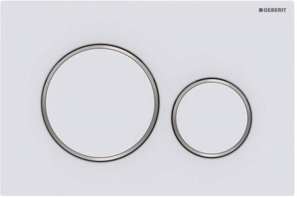 Кнопка смыва Geberit Sigma 20 115.882.JT.1 белый матовый / хром глянцевый