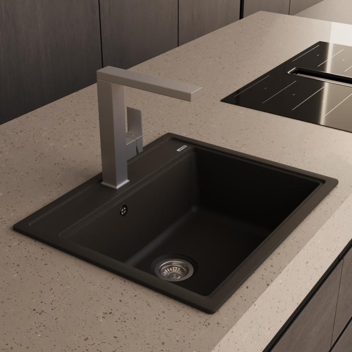 Кухонная мойка ABBER Quarz AQ2902B черная