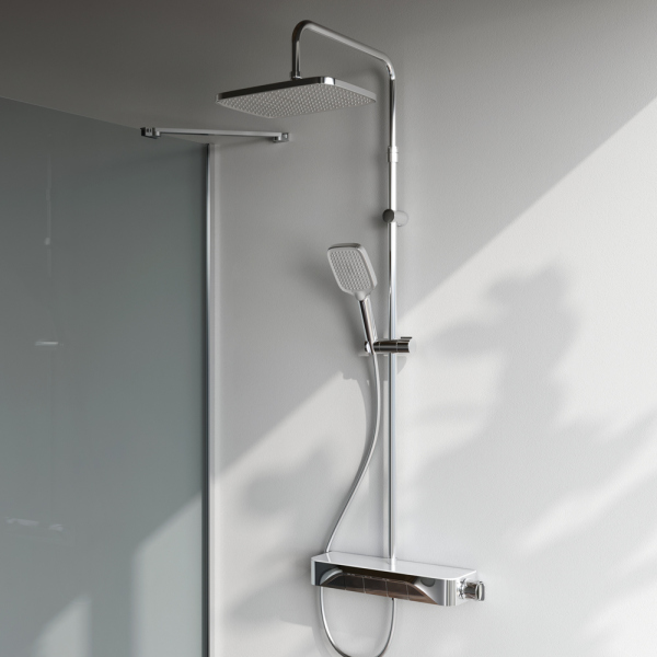 Душевая система с ванно-душевым смесителем-полкой AM.PM Func, F078F700