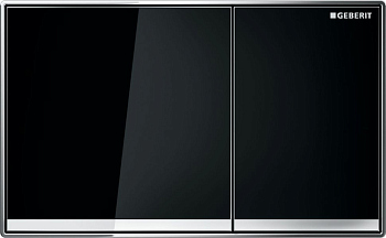 Кнопка смыва Geberit Sigma 60 115.640.SJ.1 черное стекло