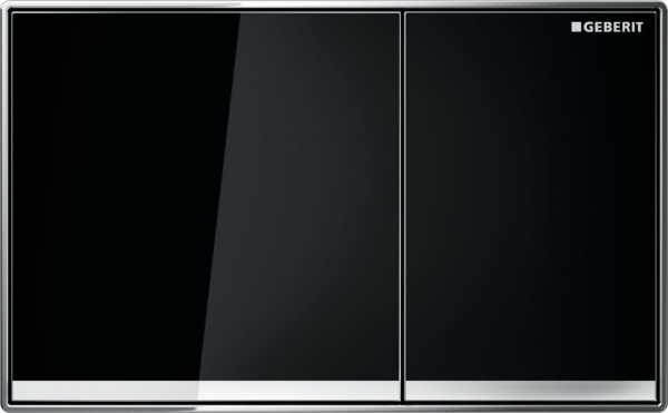 Кнопка смыва Geberit Sigma 60 115.640.SJ.1 черное стекло