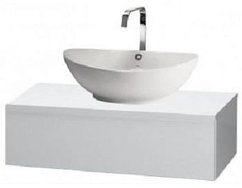 Тумба под раковину Dreja Top 72400 белый глянец