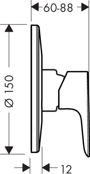 Смеситель Hansgrohe Talis E 71766000 для душа