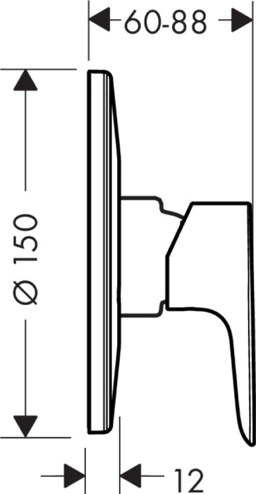 Смеситель Hansgrohe Talis E 71766000 для душа