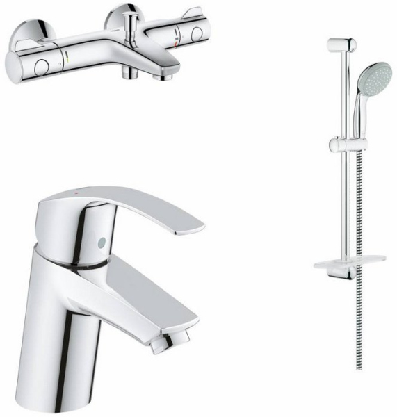 Комплект для ванны Grohe EurosSmart+Grohtherm 124422
