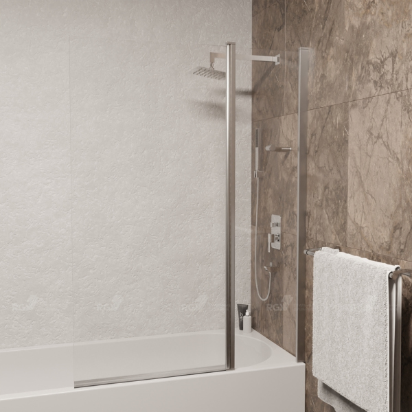 Шторка на ванну RGW SC-11, 03111110-11, Хром, 100*140