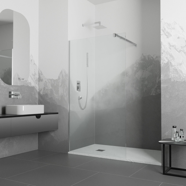 Перегородка для душа RGW WA-006, 351000108-11, Хром, 80*195