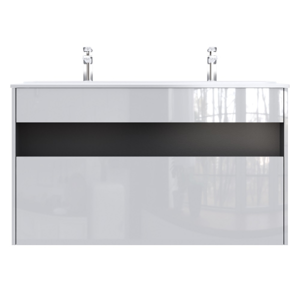 Тумба без раковины AM.PM Func 120 M8FFUX1201WG подвесная Белая глянцевая