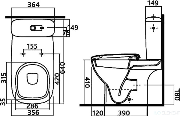 Унитаз напольный IFO Sjss RP313072590