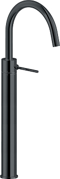 VE125148/3FLP VELIS смеситель для раковины высокий 394, без донного клапана, глянцевый черный