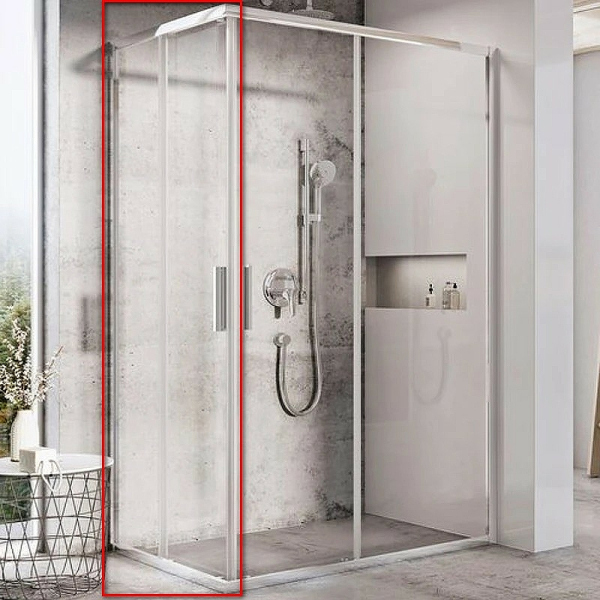 BLSRV2K-80 блестящий+Transparent, дверь для комбинации с дверью